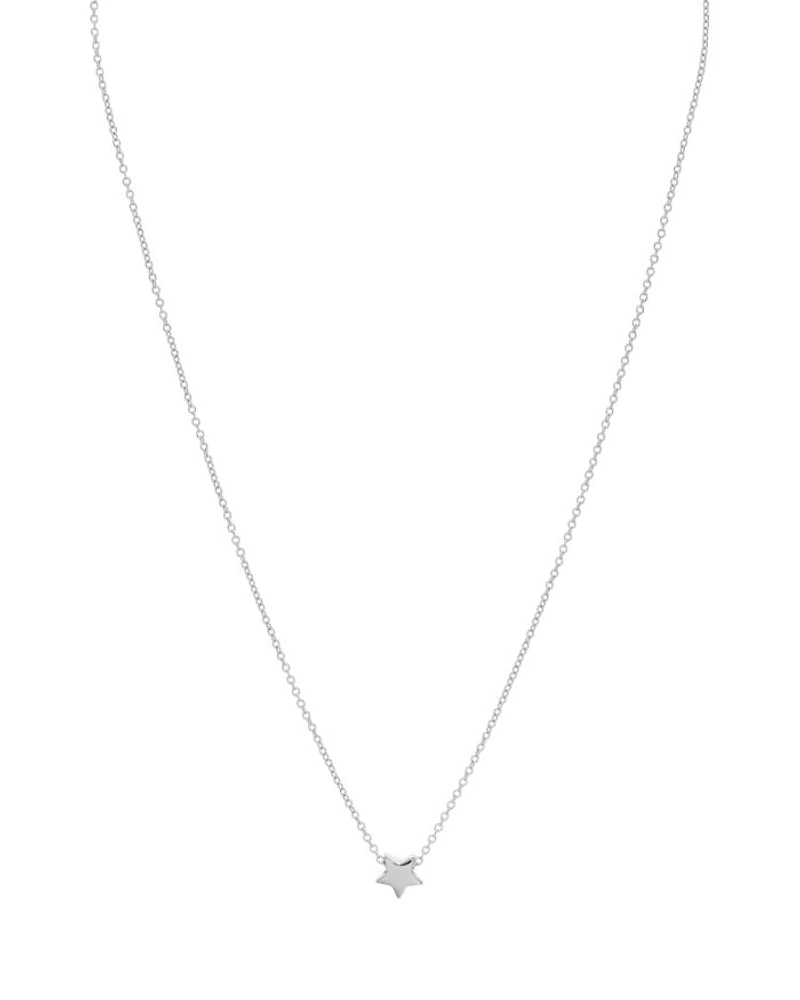Star Pendant Necklace in 14K Gold-Plated Sterling Silver or Sterling Silver, 16" - Exclusive