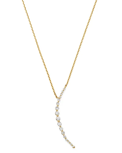 Bloomingdale's Fine Collection Diamond Crescent Necklace