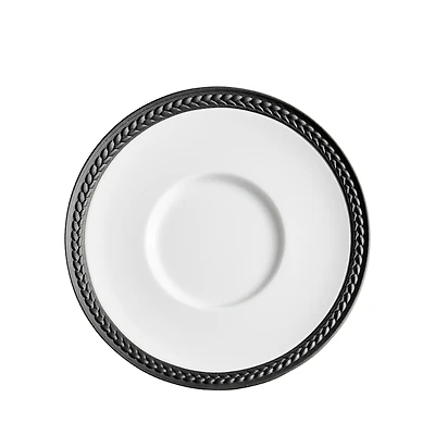 L'Objet Soie Tressee Black Sauce Dish
