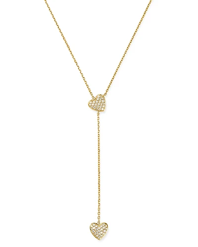 Bloomingdale's Fine Collection Diamond Heart Y Necklace