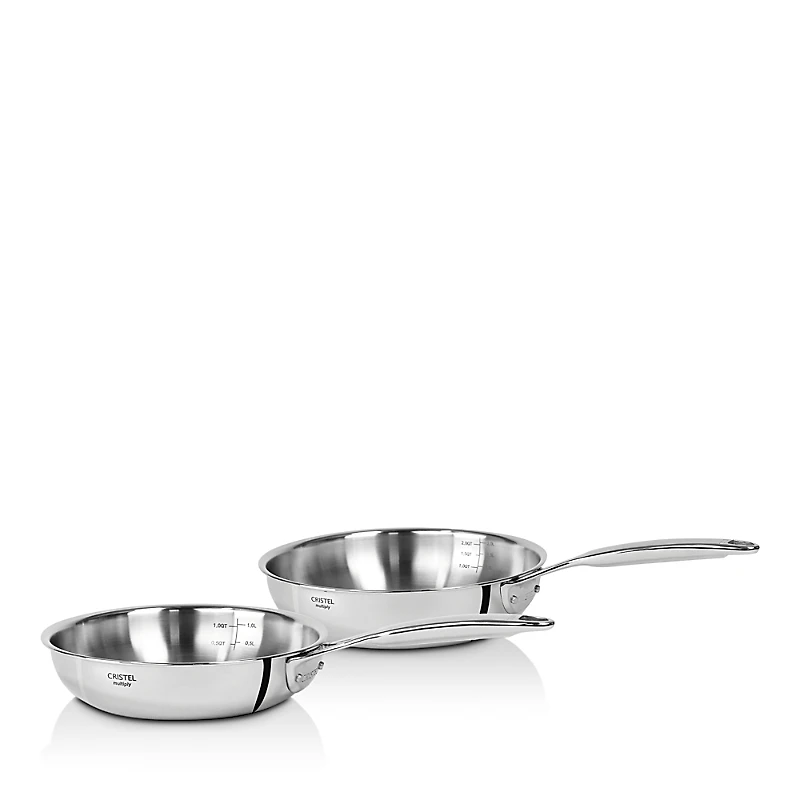 Cristel Castel Pro Ultraply 2-Piece Frying Pan Set