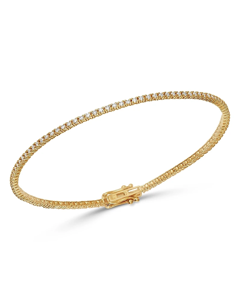 Bloomingdale's Fine Collection Diamond Delicate Stackable Tennis Bracelet