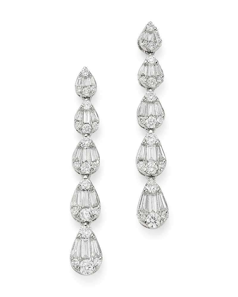 Bloomingdale's Fine Collection Diamond Mosaic Drop Earrings