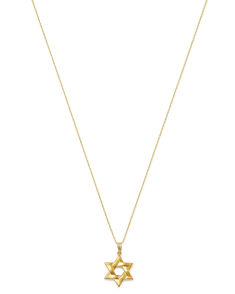 Bloomingdale's Fine Collection Star of David Pendant Necklace