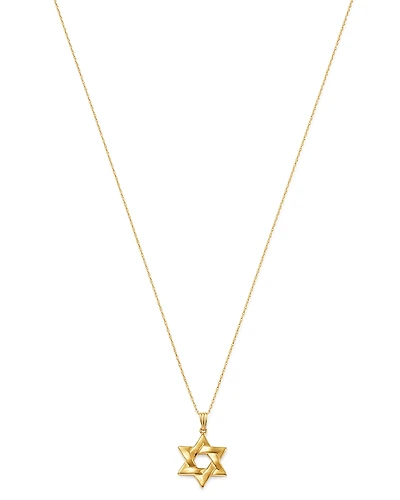 Bloomingdale's Fine Collection Star of David Pendant Necklace
