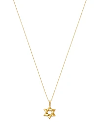 Bloomingdale's Fine Collection Star of David Pendant Necklace