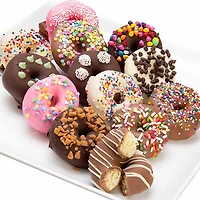 Chocolate Covered Company Ultimate Belgian Chocolate Mini Donuts, 12 Piece