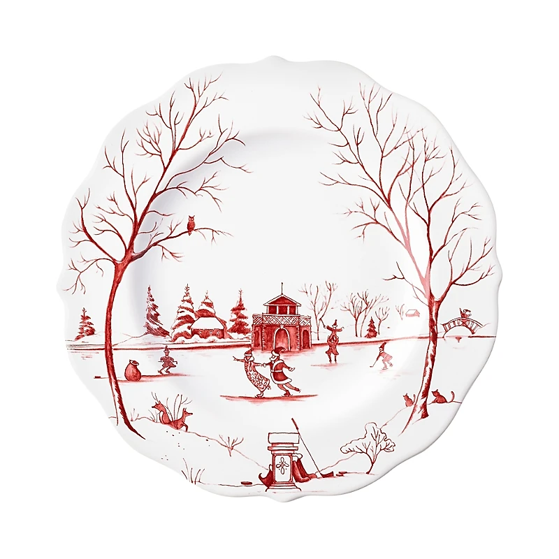 Juliska Country Estate Winter Frolic The Claus Christmas Day Dessert/Salad Plate