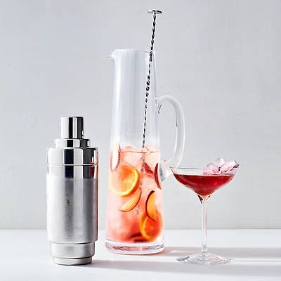 William Yeoward Crystal American Bar Corinne Tall Cocktail Jug with Spoon