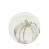Vietri Pumpkins White Salad Plate