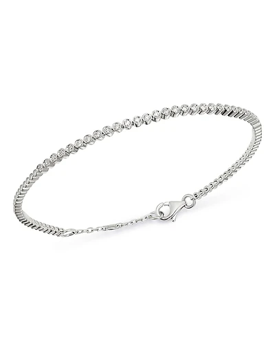 Bloomingdale's Fine Collection Bezel-Set Diamond Stacking Bracelet