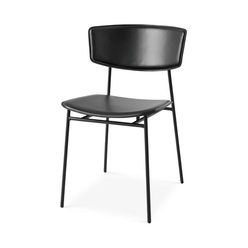 Fifties Matte-Leather Chair