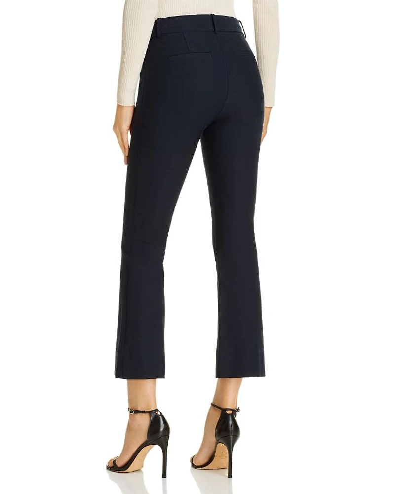 Cropped High Waist Flared Pants