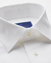 Dobby Weave French Cuff Trim Fit Formal Shirt
