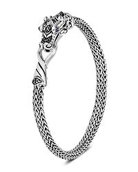 Sterling Silver Legends Naga Extra Small Chain Bracelet with Blue Sapphire Eyes