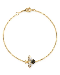 Bloomingdale's Fine Collection Black & White Diamond Bumble Bee Bracelet