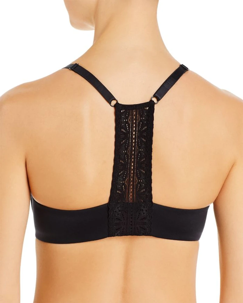Future Foundation Lace-Racerback Front-Close Contour Bra