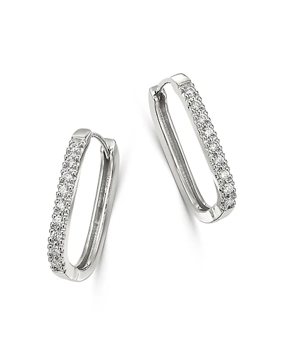 Bloomingdale's Fine Collection Bloomingdale's Fine Collection Diamond Square Hoop Earrings