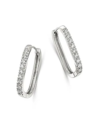 Bloomingdale's Fine Collection Bloomingdale's Fine Collection Diamond Square Hoop Earrings