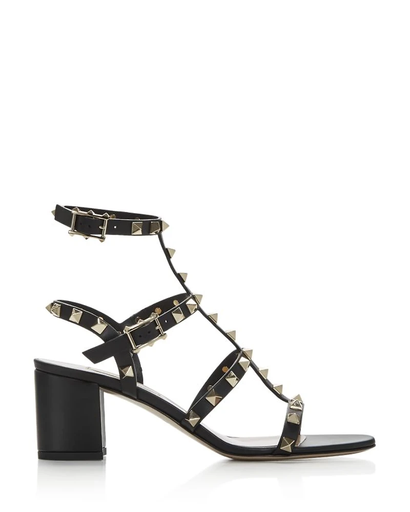 Women's Rockstud City Block Heel Sandals