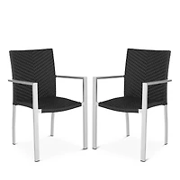 Safavieh Cordova Indoor/Outdoor Stacking Arm Chairs, Set of 2