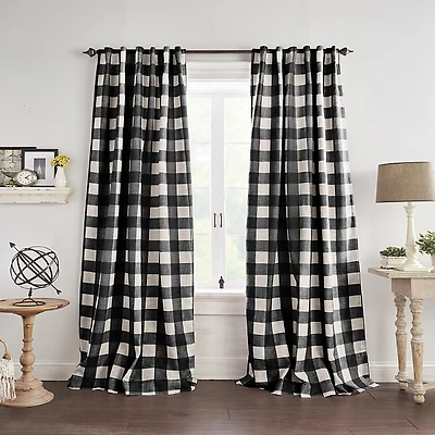 Elrene Home Fashions Grainger Buffalo Check Blackout Window Curtain