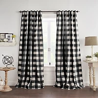 Elrene Home Fashions Grainger Buffalo Check Blackout Window Curtain