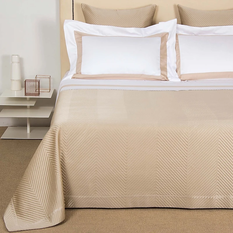 Frette Lux Herringbone Coverlet