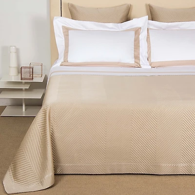 Frette Lux Herringbone Coverlet