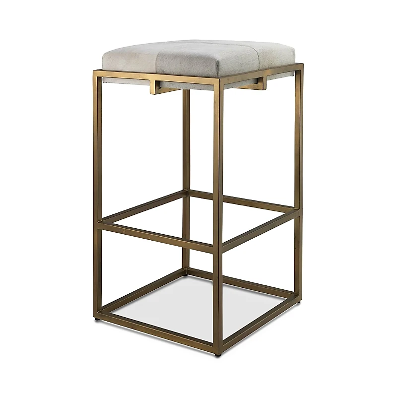Jamie Young Shelby Hide Bar Stool