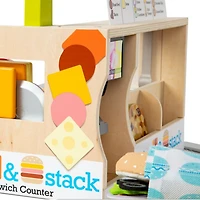 Slice & Stack Sandwich Counter Play Set - Ages 3-6