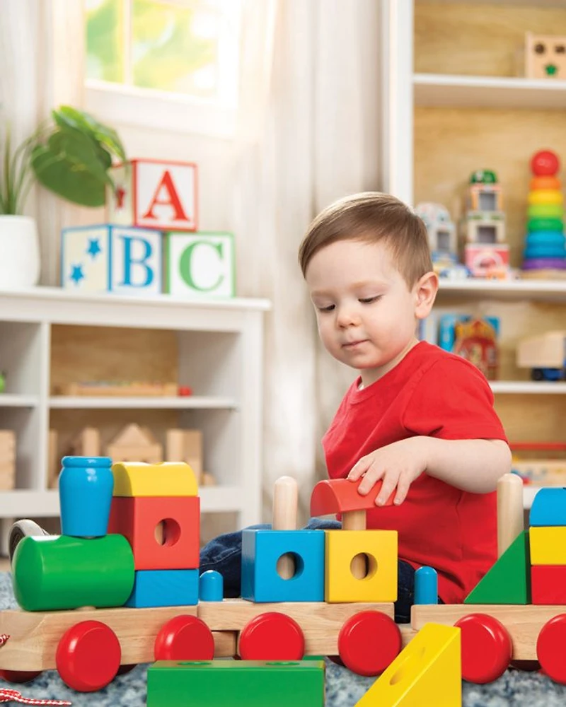 Wooden Jumbo Stacking Train Classic - Ages 2+