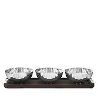 Georg Jensen Bernadotte Tray with Three Bowls