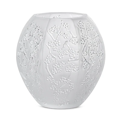 Lalique Sakura Clear Vase, Small