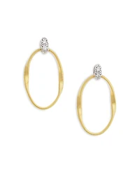 Marco Bicego 18K Yellow Gold Onde Diamond Stud Ear