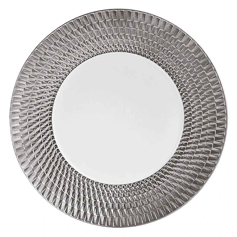 Bernardaud Twist Platinum Dinner Plate - Exclusive