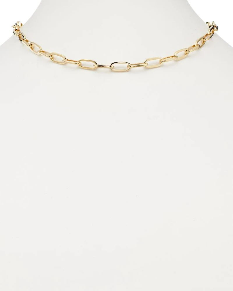 14K Yellow Gold Oval Link Chain Necklace, 18" - Exclusive