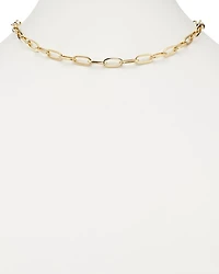 14K Yellow Gold Oval Link Chain Necklace, 18" - Exclusive