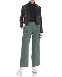 Ribbed Turtleneck Top