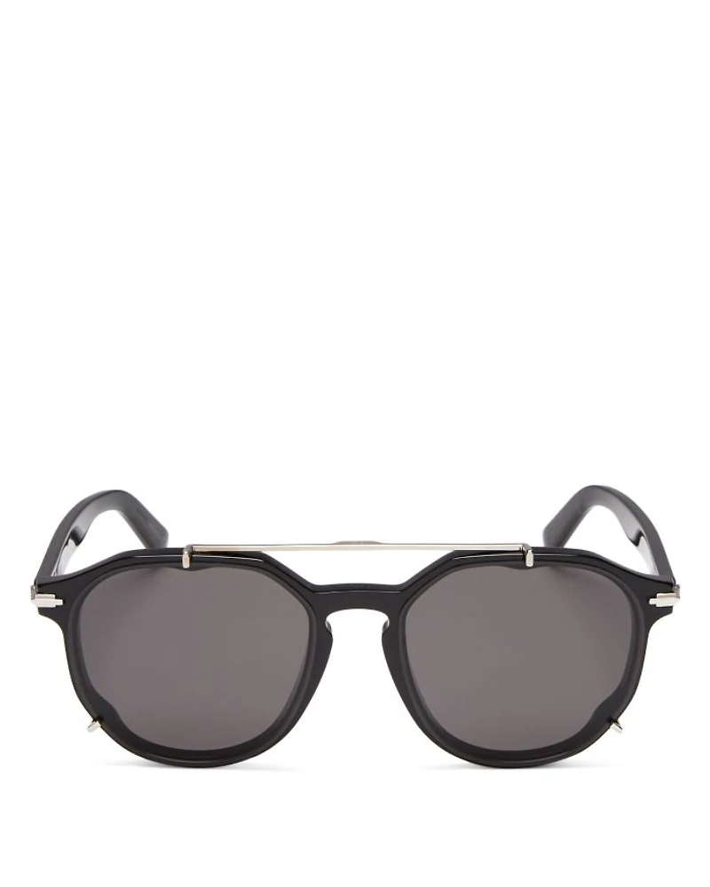 DiorBlackSuit RI Round Sunglasses, 56mm
