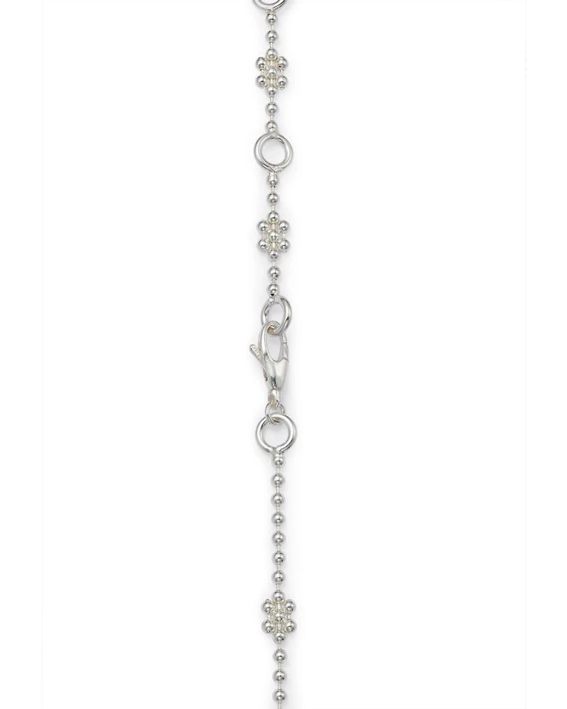Sterling Silver Interlocking G Cluster Chain Necklace, 14"