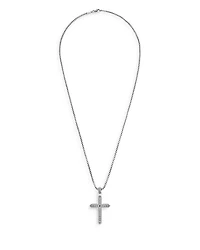Sterling Silver Classic Chain Cross Pendant Necklace