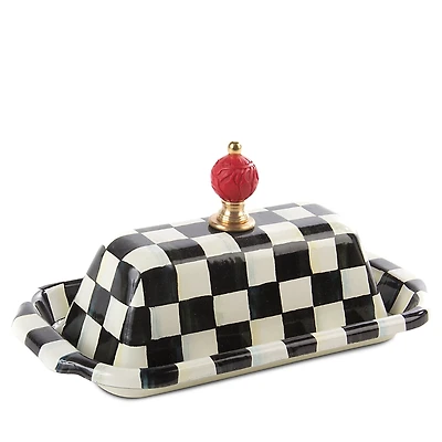 MacKenzie-Childs Courtly Check Butter Box