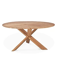 Ethnicraft Teak Circle Outdoor Dining Table