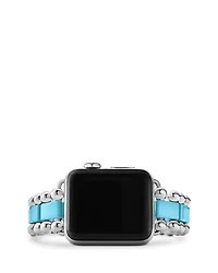 Smart Caviar Blue Ceramic Apple® Watch Bracelet, 38mm