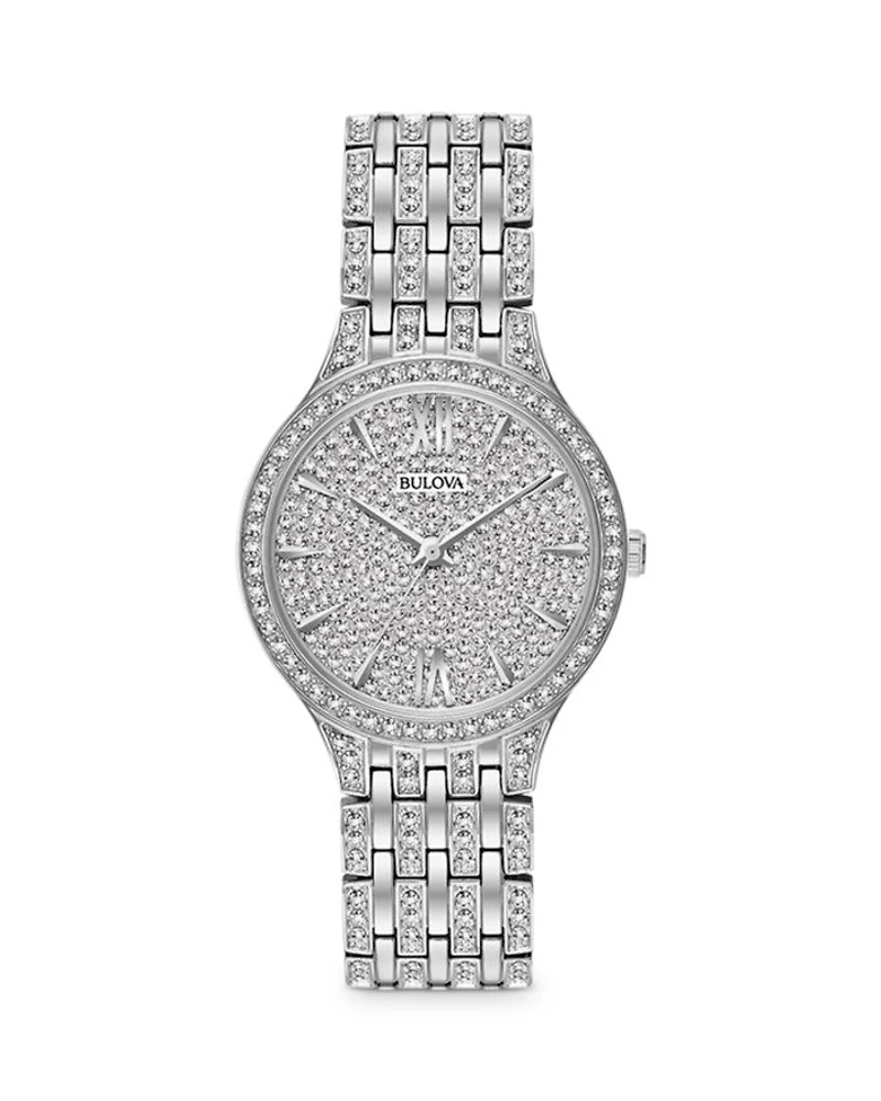 Crystal Pavé Watch, 32mm