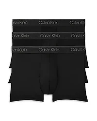 Calvin Klein Microfiber Stretch Wicking Low Rise Boxer Briefs, Pack of 3