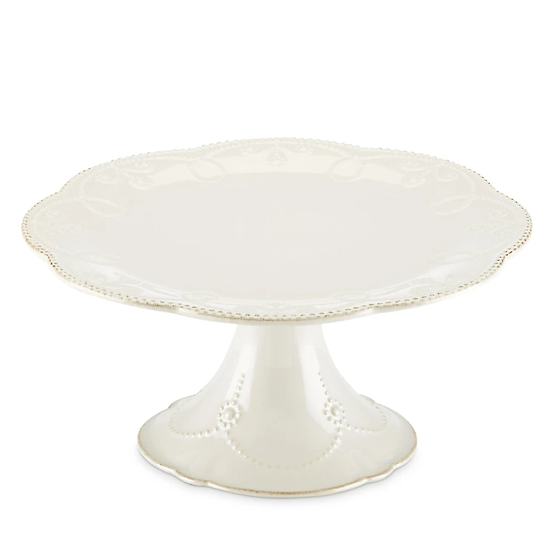 Lenox French Perle Pedestal Cake Plate