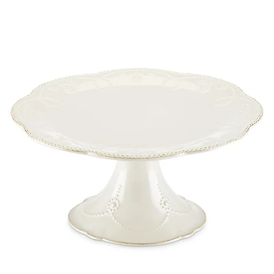 Lenox French Perle Pedestal Cake Plate