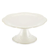 Lenox French Perle Pedestal Cake Plate
